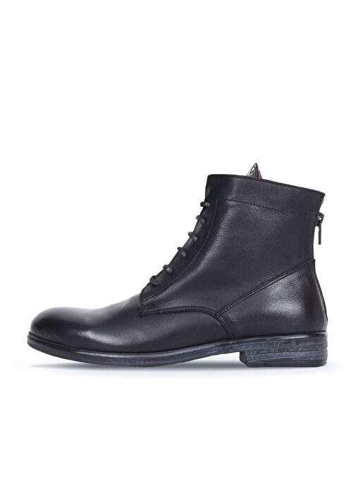 Bueno Shoes Siyah Deri Kadın Düz Bot 01wr4600 - Görsel 4