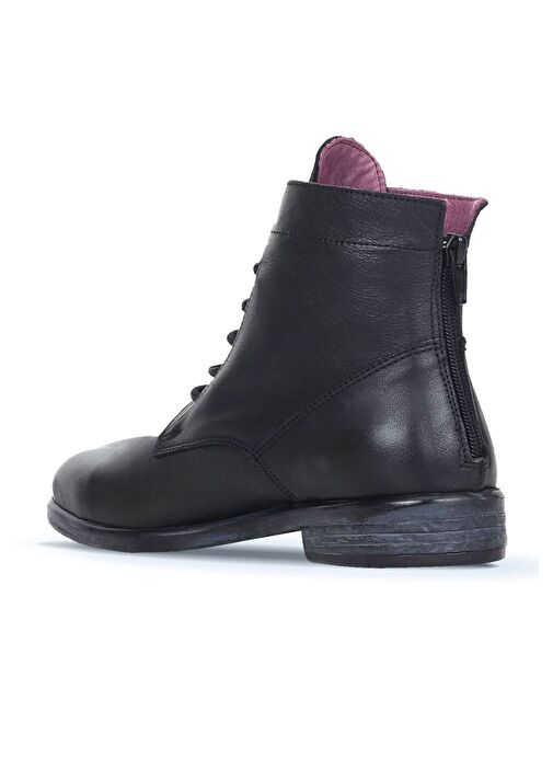 Bueno Shoes Siyah Deri Kadın Düz Bot 01wr4600 - Görsel 5