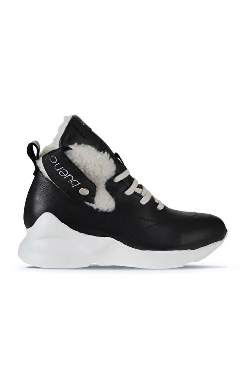 Bueno Shoes Siyah Deri Kadın Spor Bot 01wp7903 - Görsel 2