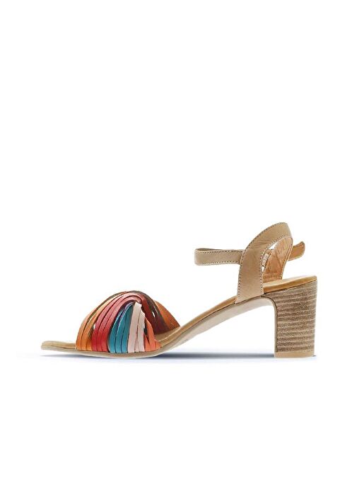 Bueno Shoes Multi M10 Deri Kadın Topuklu Sandalet 01wn1520 - Görsel 5