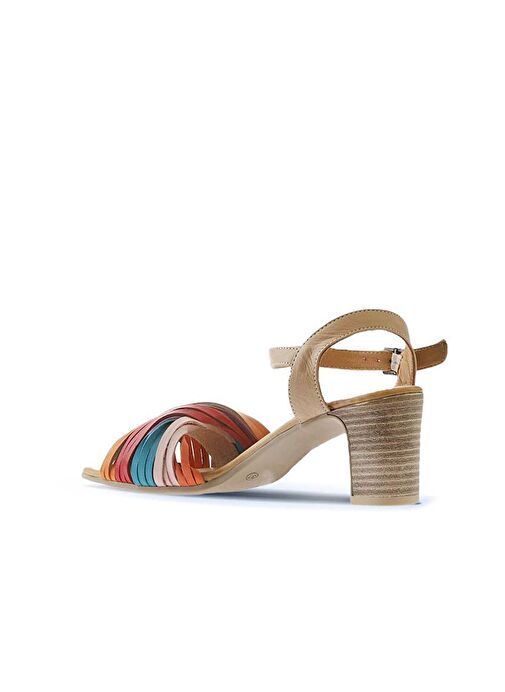 Bueno Shoes Multi M10 Deri Kadın Topuklu Sandalet 01wn1520 - Görsel 6