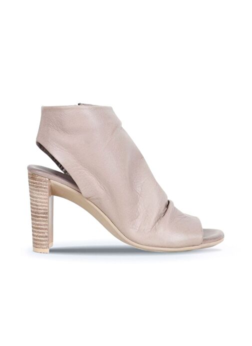 Bueno Shoes Gri Deri Kadın Topuklu Sandalet 01wn4103 - Görsel 2