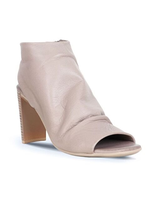 Bueno Shoes Gri Deri Kadın Topuklu Sandalet 01wn4103 - Görsel 3