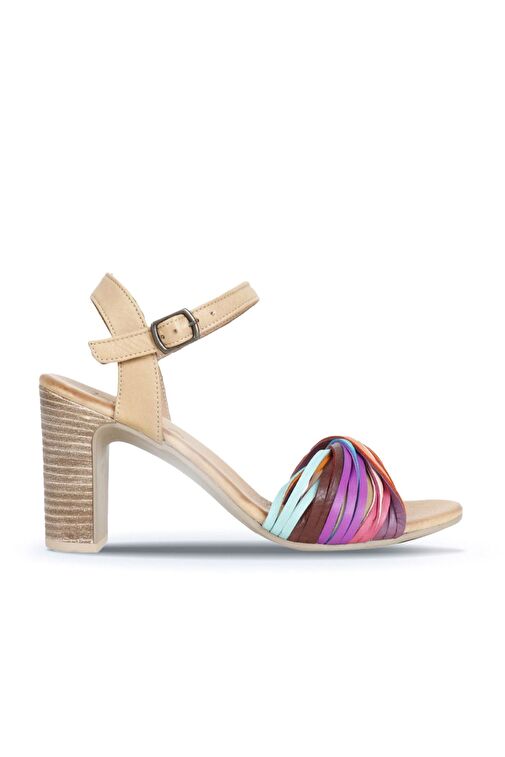 Bueno Shoes Multi M10 Deri Kadın Topuklu Sandalet 01wn4302 - Görsel 2