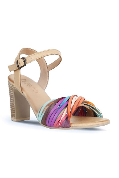 Bueno Shoes Multi M10 Deri Kadın Topuklu Sandalet 01wn4302 - Görsel 3