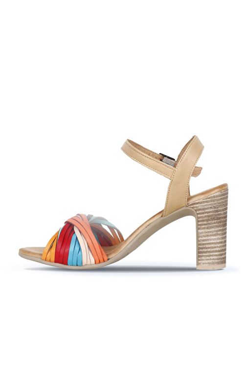 Bueno Shoes Multi M10 Deri Kadın Topuklu Sandalet 01wn4302 - Görsel 4