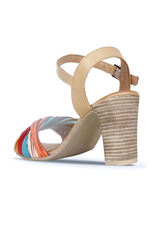 Bueno Shoes Multi M10 Deri Kadın Topuklu Sandalet 01wn4302 - Görsel 5