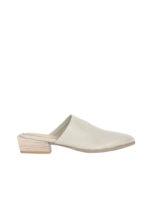 Bueno Shoes Haki Deri Kadın Topuklu Terlik 01wq2603 - Görsel 2