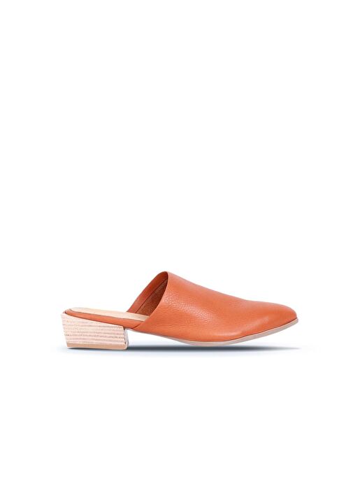 Bueno Shoes Taba Deri Kadın Topuklu Terlik 01wq2603 - Görsel 2