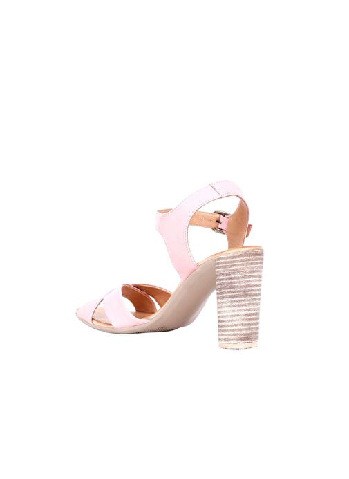 Bueno Shoes Pudra Deri Kadın Topuklu Sandalet 01wq4202 - Görsel 5