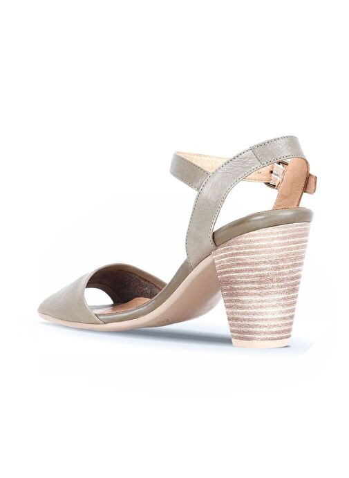 Bueno Shoes Yeşil Deri Kadın Topuklu Sandalet 01wq8204 - Görsel 5
