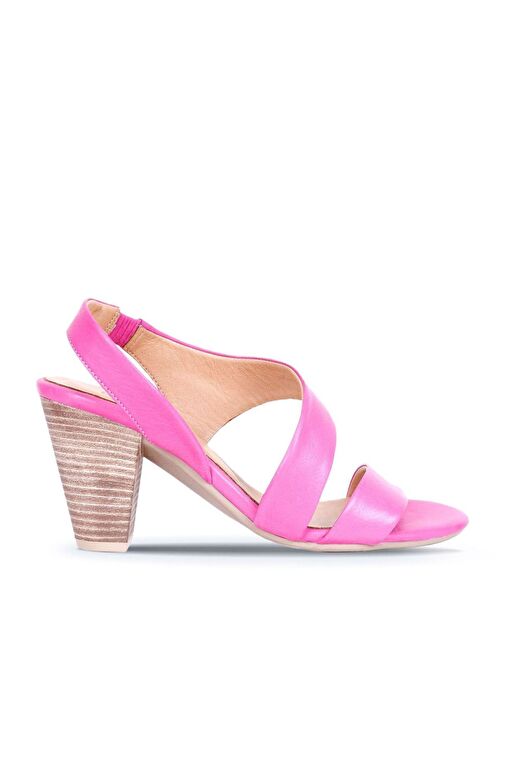 Bueno Shoes Fuşya Deri Kadın Topuklu Ayakkabı 01ws6700 - Görsel 2