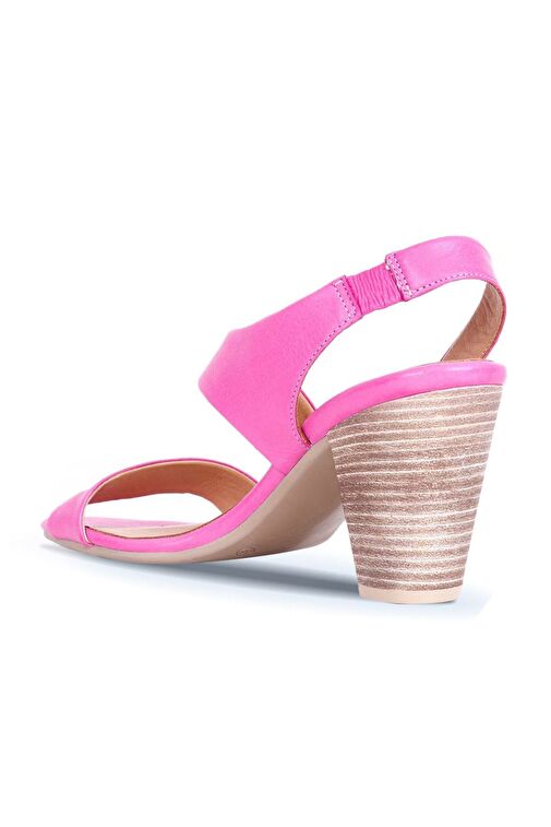 Bueno Shoes Fuşya Deri Kadın Topuklu Ayakkabı 01ws6700 - Görsel 5