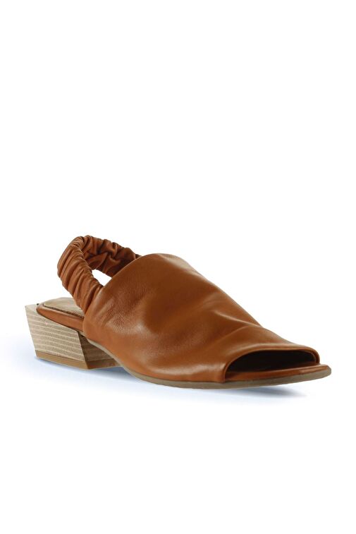 Bueno Shoes Taba Deri Kadın Topuklu Sandalet 01ws7503 - Görsel 3