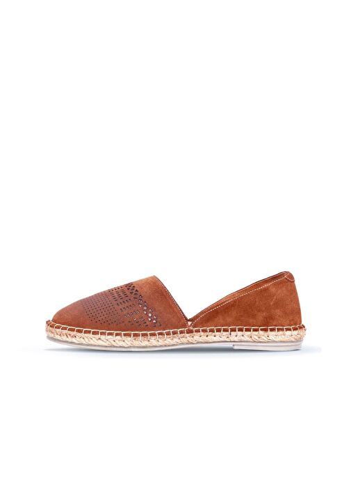 Bueno Shoes Taba Süet Kadın Espadril Ayakkabı 01wq2415 - Görsel 4