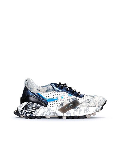 Bueno Shoes Lacivert Deri Kadın Spor Ayakkabı 01wq10602 - Görsel 6