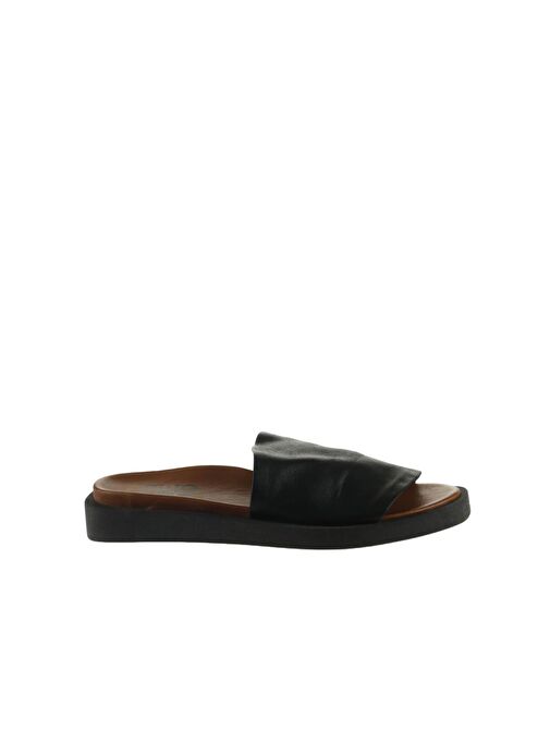 Bueno Shoes Siyah Khv Deri Kadın Düz Terlik 01wq9103 - Görsel 2