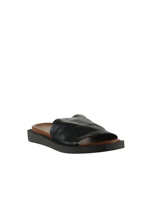 Bueno Shoes Siyah Khv Deri Kadın Düz Terlik 01wq9103 - Görsel 3