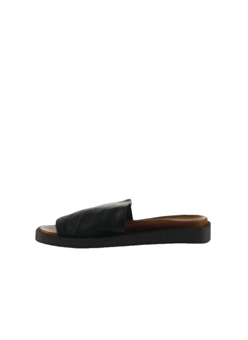 Bueno Shoes Siyah Khv Deri Kadın Düz Terlik 01wq9103 - Görsel 4