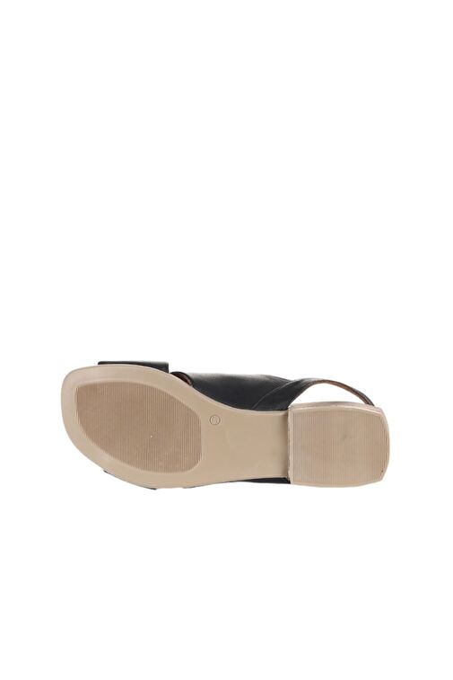 Bueno Shoes Siyah Khv-bej Deri Kadın Sandalet 01wq5618 - Görsel 6
