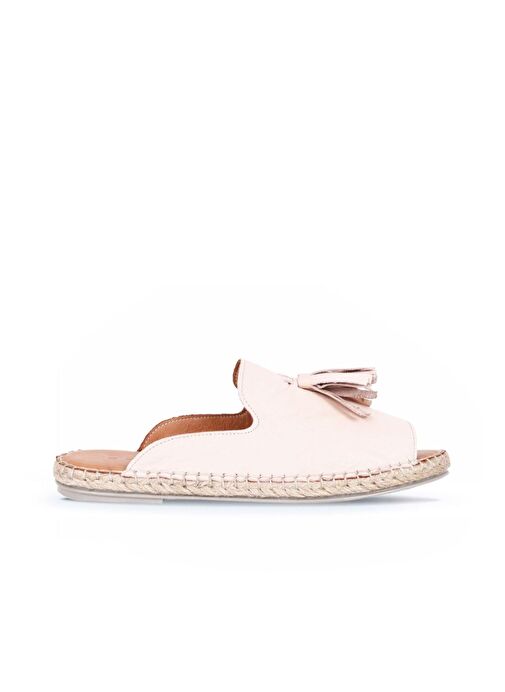 Bueno Shoes Pudra Deri Kadın Espadril Terlik 01wj0311 - Görsel 2