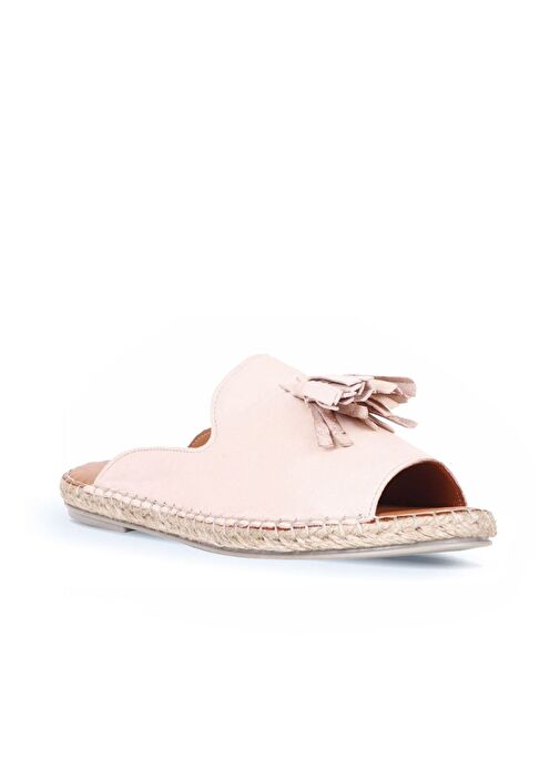 Bueno Shoes Pudra Deri Kadın Espadril Terlik 01wj0311 - Görsel 3