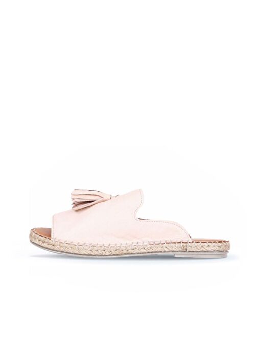 Bueno Shoes Pudra Deri Kadın Espadril Terlik 01wj0311 - Görsel 4