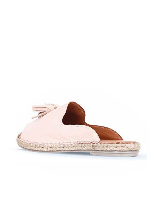 Bueno Shoes Pudra Deri Kadın Espadril Terlik 01wj0311 - Görsel 5