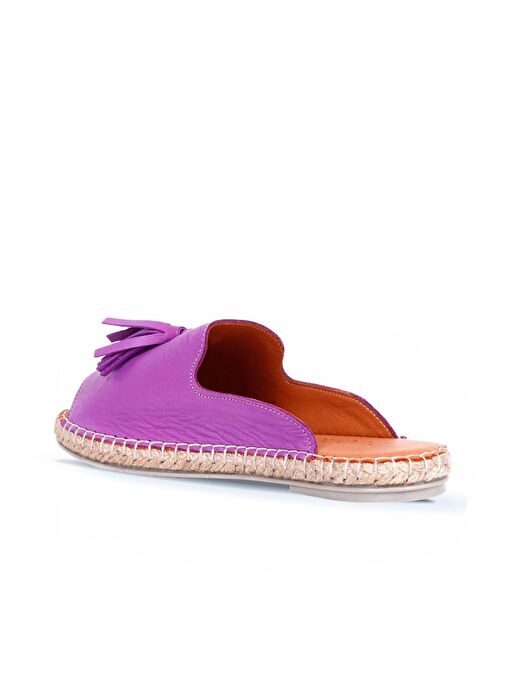 Bueno Shoes Lila Deri Kadın Espadril Terlik 01wj0311 - Görsel 5