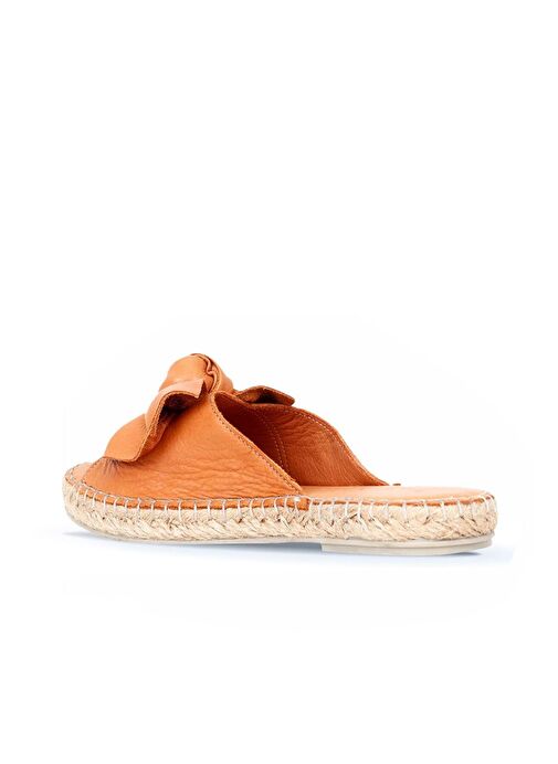 Bueno Shoes Taba Deri Kadın Espadril Terlik 01wl4605 - Görsel 5