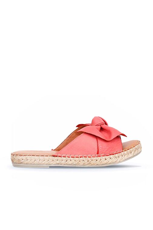 Bueno Shoes Mercan Deri Kadın Espadril Terlik 01wl4605 - Görsel 2