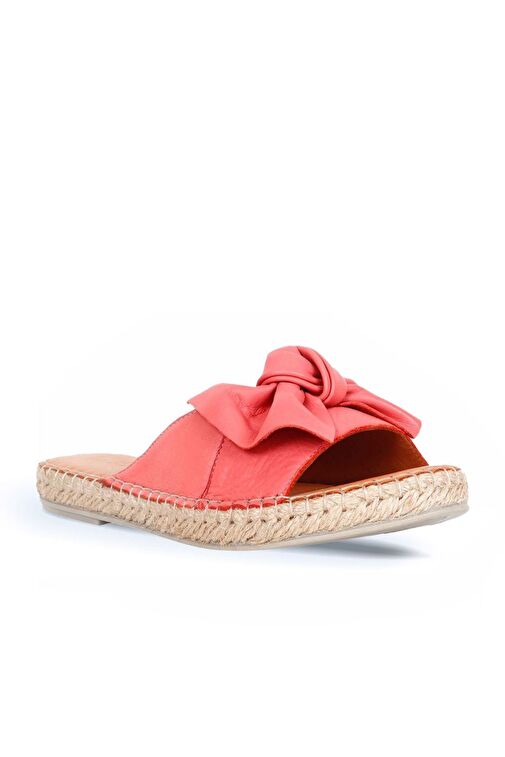 Bueno Shoes Mercan Deri Kadın Espadril Terlik 01wl4605 - Görsel 3