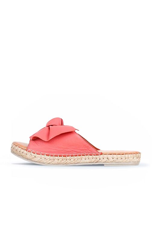 Bueno Shoes Mercan Deri Kadın Espadril Terlik 01wl4605 - Görsel 4