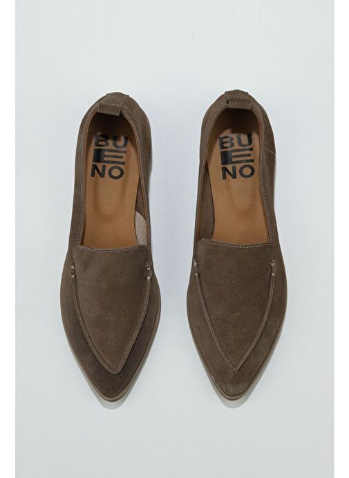 Bueno Shoes Vizon Açık Süet Kadın Düz Babet 01wn0128 - Görsel 2