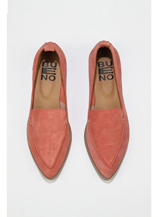 Bueno Shoes Pudra Açık Süet Kadın Düz Babet 01wn0128 - Görsel 2