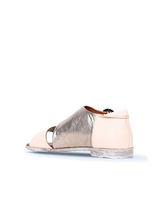 Bueno Shoes Pudra Vizon Deri Kadın Sandalet 01wn5034 - Görsel 5
