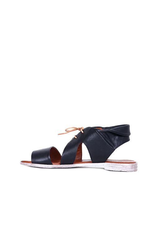 Bueno Shoes Siyah Deri Kadın Sandalet 01wq2000 - Görsel 4