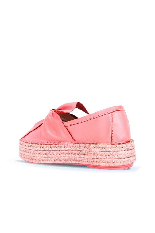 Bueno Shoes Mercan Deri Kadın Dolgu Topuklu Espadril Ayakkabı 01wq3502 - Görsel 5