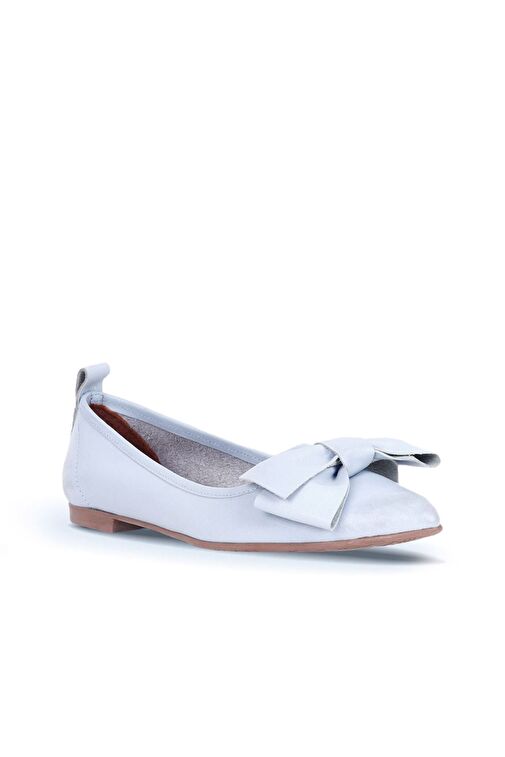 Bueno Shoes Mavi Deri Kadın Babet 01wr3100 - Görsel 3