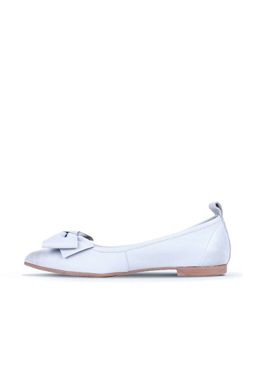 Bueno Shoes Mavi Deri Kadın Babet 01wr3100 - Görsel 4