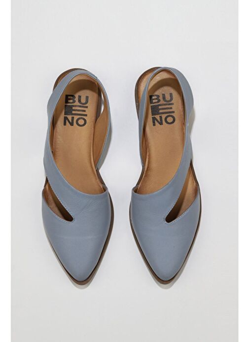 Bueno Shoes Mavi Deri Kadın Sandalet 01ws2311 - Görsel 2