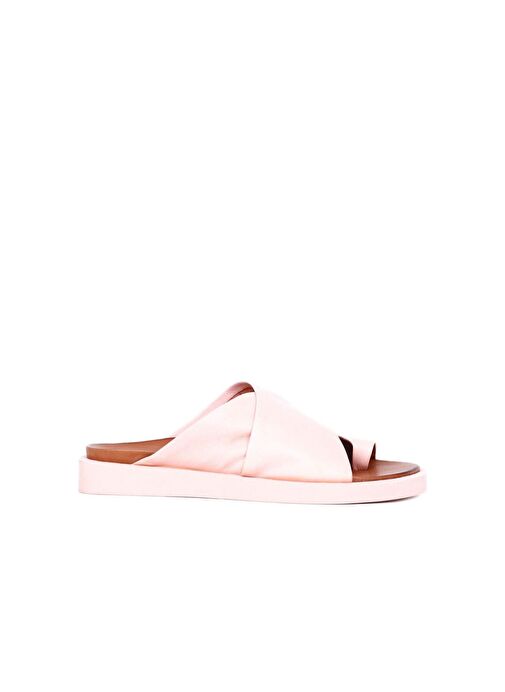 Bueno Shoes Pudra Deri Kadın Parmak Arası Terlik 01ws2809 - Görsel 2