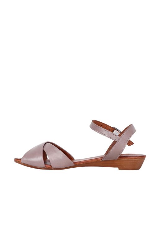 Bueno Shoes Gümüş Deri Kadın Sandalet 01wn3808 - Görsel 4