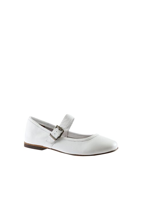 Bueno Shoes Beyaz Deri Kadın Düz Babet 01ws4409 - Görsel 4