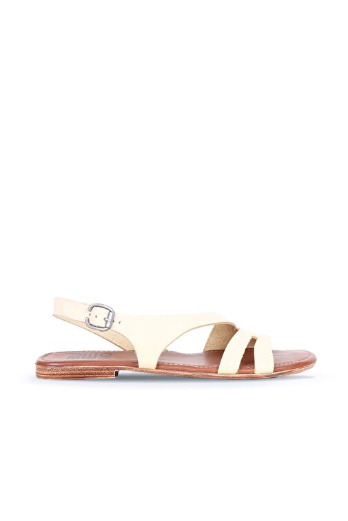 Bueno Shoes Sarı Deri Kadın Sandalet 01ws6902 - Görsel 2