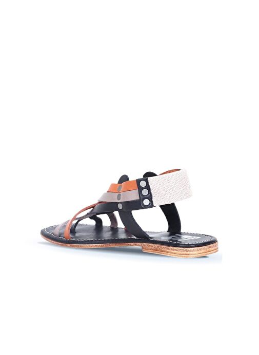 Bueno Shoes Siyah Multi Deri Kadın Sandalet 01ws6906 - Görsel 5