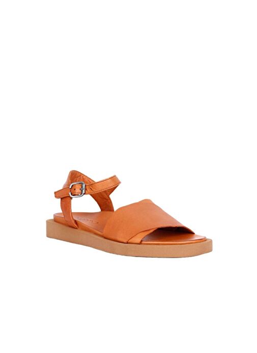 Bueno Shoes Taba Deri Kadın Sandalet 01wq9102 - Görsel 3
