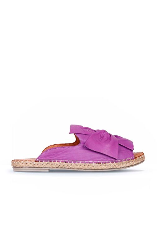 Bueno Shoes Lila Deri Kadın Espadril Terlik 01wn1632 - Görsel 2