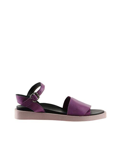 Bueno Shoes Lila Deri Kadın Sandalet 01wq9102 - Görsel 3