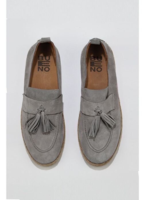 Bueno Shoes Gri Açık Süet Erkek Espadril Ayakkabı 01ms12702 - Görsel 2